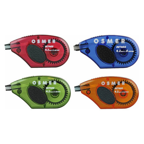 Osmer Correction Tape 4.2mm x 8m Assorted Pack of 20