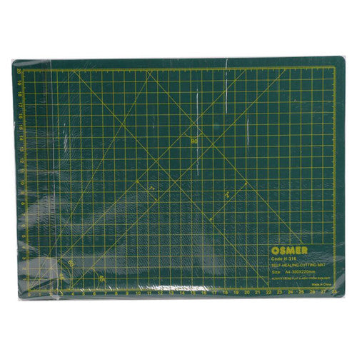 Osmer Cutting Mat A4 Self-Healing 30 x 22cm Green
