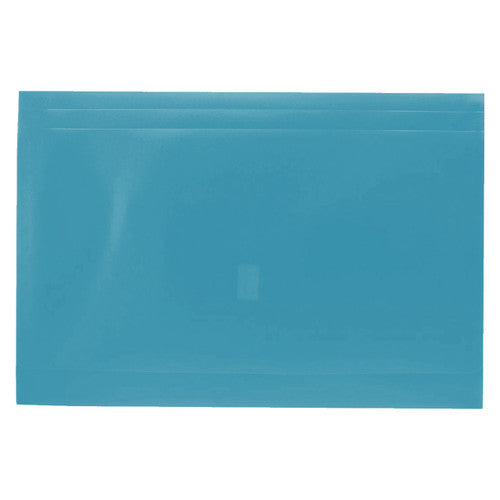 Osmer Document Wallet Foolscap Velcro Closure Teal Green Pack of 12