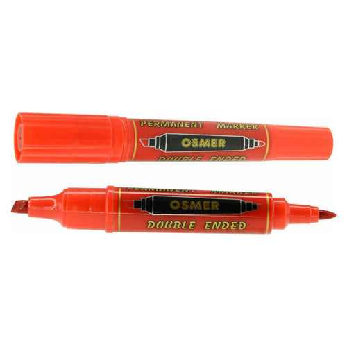 Osmer Double Ended Marker Chisel and Bullet Red Box of 12