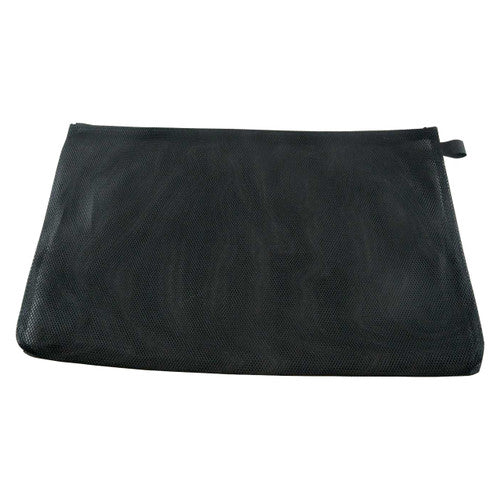 Osmer Double Mesh Nylon Pencil Case A4 37 x 27.5cm Black Pack of 6