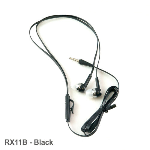 Osmer Earbud Headphone with Microphone Black