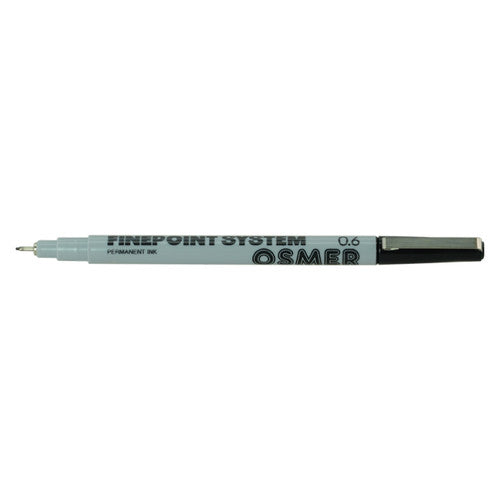 Osmer Finepoint System Pen 0.6mm Black Box of 12