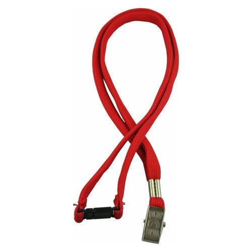 Osmer Lanyard Alligator Clip 45cm Safety Release Red Pack 20 Box of 5