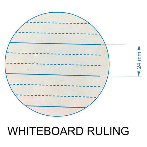 Osmer MDF Whiteboard A4 Plain and Dotted Thirds Double Sided Pack of 12