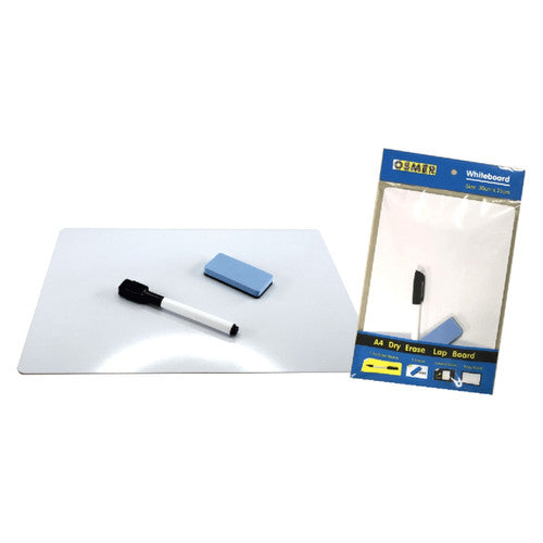 Osmer MDF Whiteboard A4 Plain Double Sided Kit Pack of 12