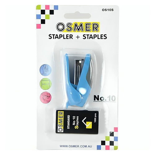 Osmer Stapler Assorted with Staples No 10 Pack 24