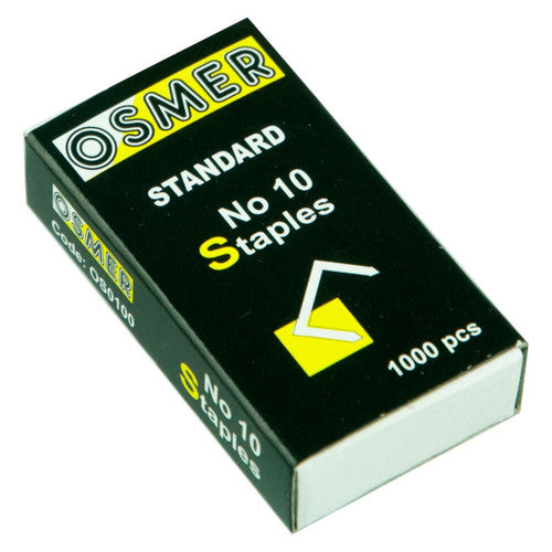 Osmer Staples No.10 Standard Box of 1000 Carton of 20