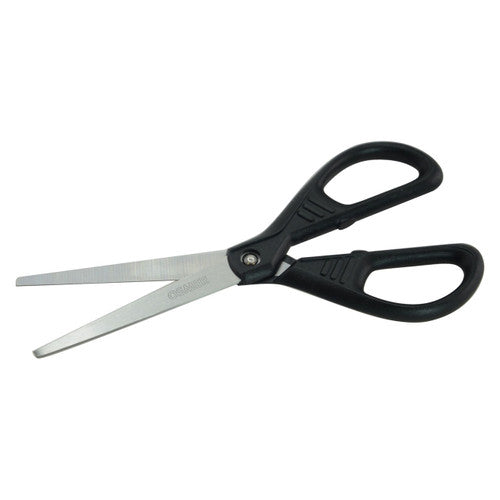 Osmer Office Scissors 170mm Black Handle Hangsell Pack of 12