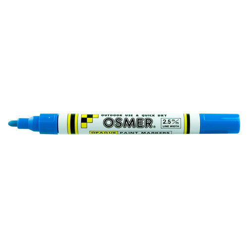 Osmer Opaque Paint Marker Broad Tip Blue Box of 12