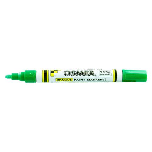 Osmer Opaque Paint Marker Broad Tip Dark Green Box of 12