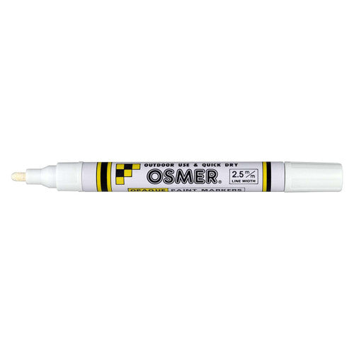 Osmer Opaque Paint Marker Broad Tip White Box of 12