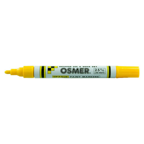 Osmer Opaque Paint Marker Broad Tip Yellow Box of 12