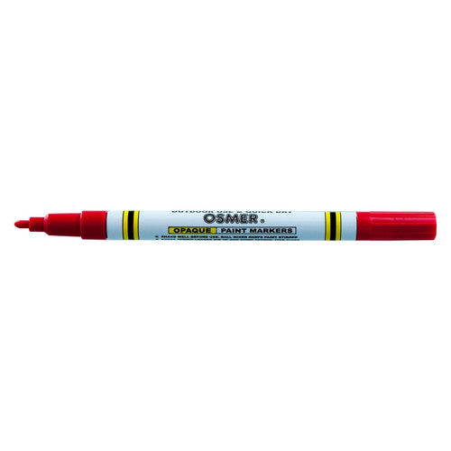Osmer Opaque Paint Marker Fine Tip Red Box of 12
