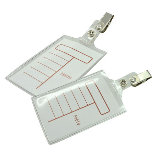 Osmer PVC Strap with Alligator Clip Clear Pack of 20