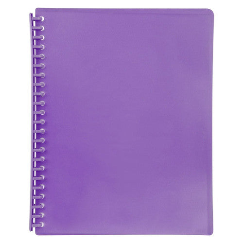 Osmer Display Book Refillable A4 20 Pocket Purple Pack of 24