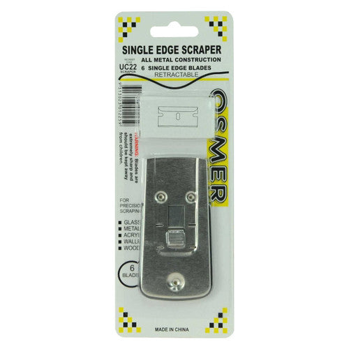 Osmer Metal Scraper with Blades Single Edge