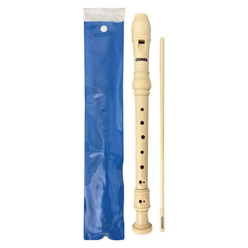 Osmer Soprano Recorder Ivory with Cleaning Stick