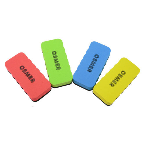 Osmer Standard Whiteboard Eraser Magnetic Assorted Box of 12