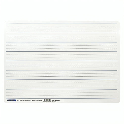 Osmer Student Whiteboard A4 Flexible Plain and Dotted Thirds Double Sided Pack of 12