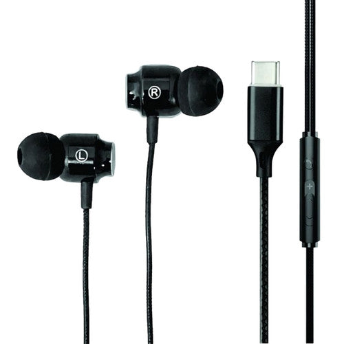 Osmer Earphone USB-C with Microphone Black