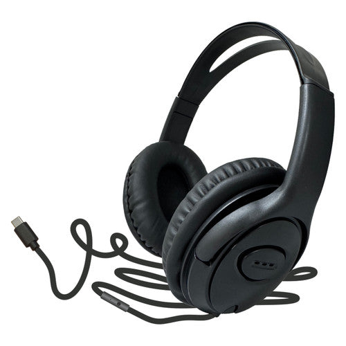 Osmer Headphone Over-Ear 40mm Driver with Mic USB-C Plug Black