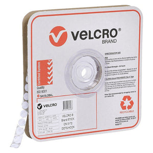 Osmer Velcro Brand Hook Only 16mm 1200 Spots White