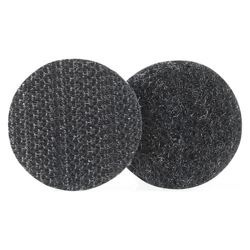 Osmer Velcro Brand Self Adhesive Handy Hook and Loop Dots 22mm Black Pack of 12