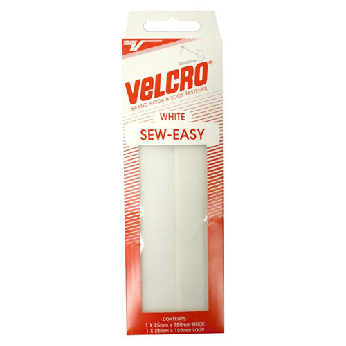 Osmer Velcro Brand Sew-Easy Hook and Loop Strip 150mm White