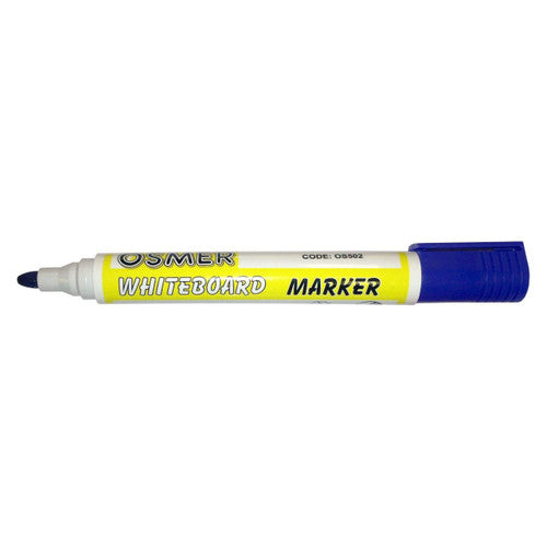 Osmer Whiteboard Marker Bullet Tip Blue Box of 144