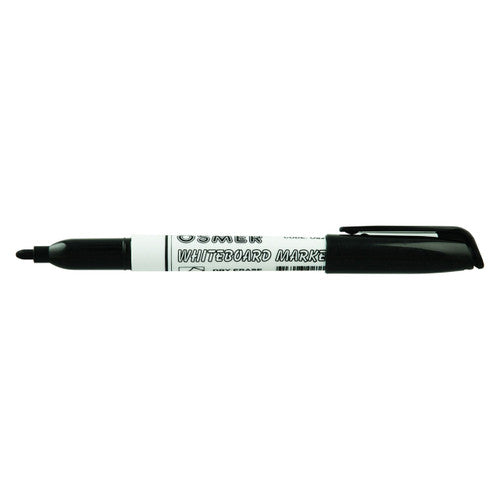 Osmer Whiteboard Marker Fine Bullet Tip Assorted Wallet of 4 Pack of 12