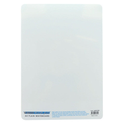 Osmer Write-Me Board A4 Flexible Plain Double Sided Pack of 12