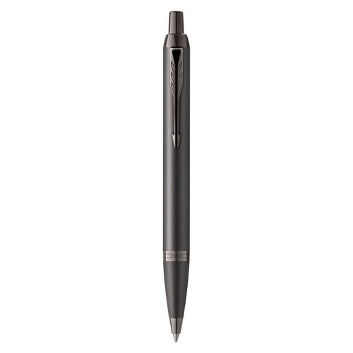 Parker IM Monochrome Ballpoint Pen Gun Metal Stainless Steel Medium Tip