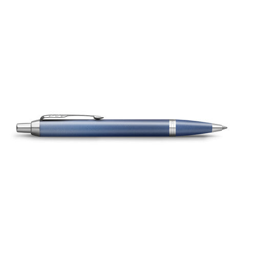 Parker IM Writing Rituals Ballpoint Pen Blue Lacquer and Chrome Trim Medium Tip