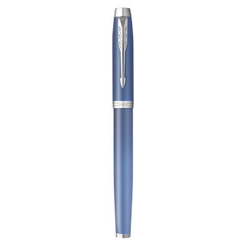 Parker IM Writing Rituals Fountain Pen Blue Lacquer and Chrome Trim Medium Nib