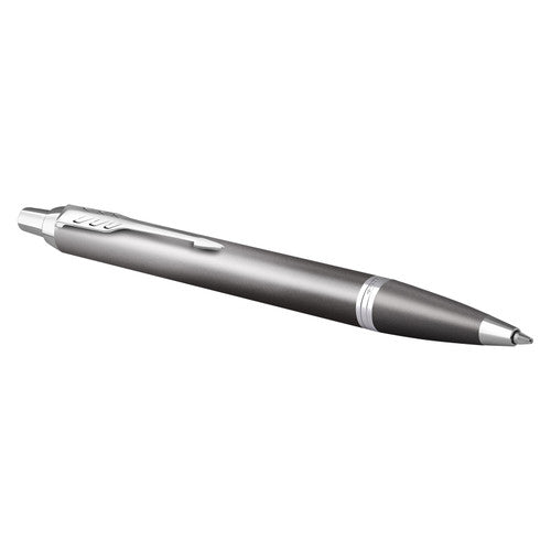 Parker IM Writing Rituals Ballpoint Pen Grey Lacquer and Chrome Trim Medium Tip