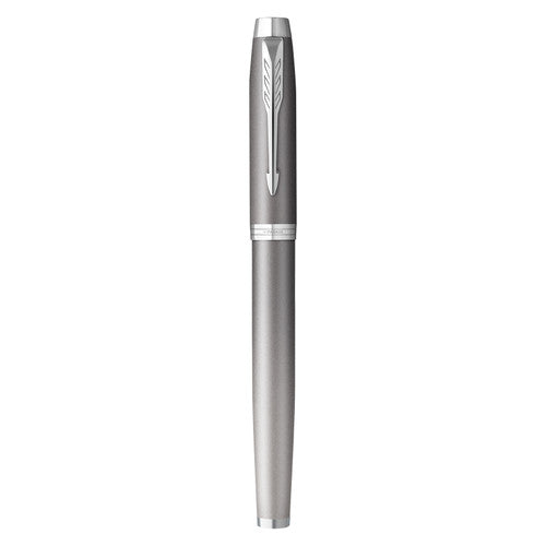 Parker IM Writing Rituals Fountain Pen Grey Lacquer and Chrome Trim Medium Nib