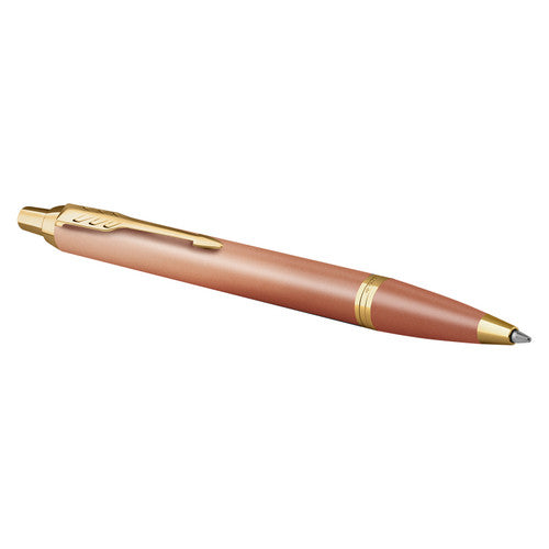 Parker IM Writing Rituals Ballpoint Pen Orange Lacquer and Gold Trim Medium Tip