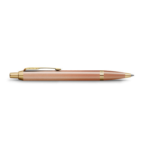 Parker IM Writing Rituals Ballpoint Pen Orange Lacquer and Gold Trim Medium Tip