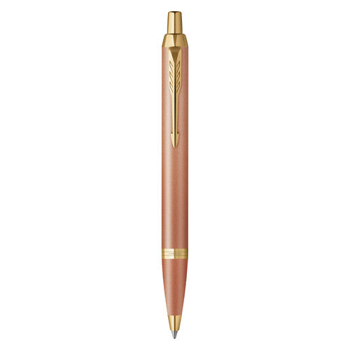 Parker IM Writing Rituals Ballpoint Pen Orange Lacquer and Gold Trim Medium Tip