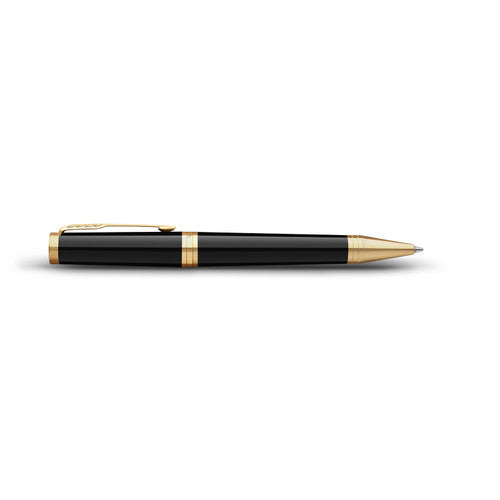 Parker Ingenuity Ballpoint Pen Black Lacquer and Gold Trim Medium Tip