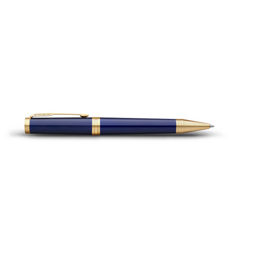 Parker Ingenuity Ballpoint Pen Blue Lacquer and Gold Trim Medium Tip