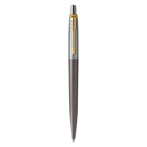 Parker Jotter Ballpoint Pen Grey Lacquer with Gold Trim Medium Tip