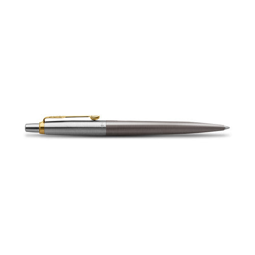 Parker Jotter Ballpoint Pen Grey Lacquer and Gold Trim Medium Tip