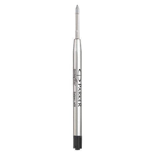 Parker QuinkFlow Ballpoint Refill Black Medium Pack of 10