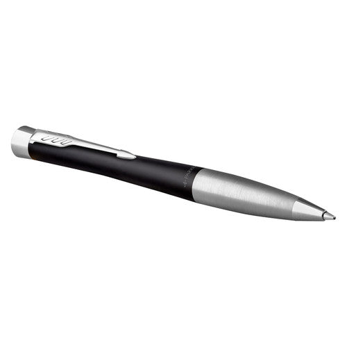 Parker Urban Twist Ballpoint Pen Muted Black Lacquer Chrome Trim Medium Tip