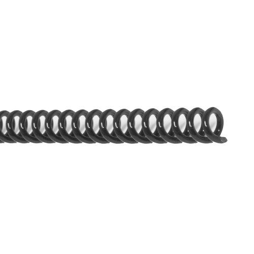 PHE 25mm Black Plastic Spiral Binding 4:1 Pitch 48 Loop A4 Box of 50 Gold Sovereign