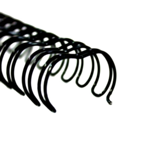 PHE 6mm Black Wire Binding 2:1 Pitch 23 Loop A4 Box of 100 Gold Sovereign