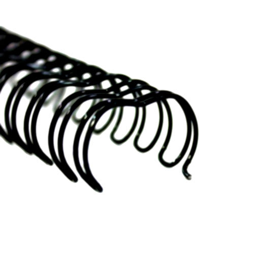PHE 8mm Black Wire Binding 3:1 Pitch 34 Loop A4 Box of 100 Gold Sovereign