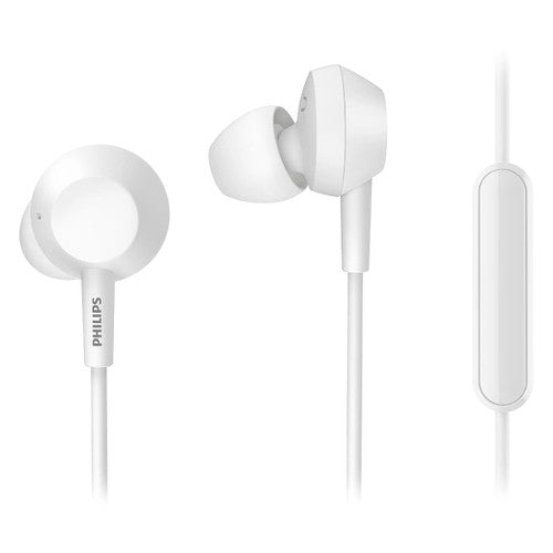 Philips In-Ear Wired Earbud with Bass White